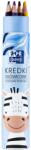 OXFORD Creioane colorate rotunde Oxford Kids, 12 culori, Motiv Zebra (400174526/ZEBRA)