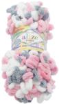 VLNIKA Puffy color 100 g, - 6370 fehér, szürke, rózsaszín (10379)