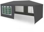 Sersimo MultiGarden kerti pavilon Sátor 3x6m, 6 fal - Szürke (ML-PAW-3X6-GRAY)