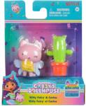 Gabby's Dollhouse Set figurina si accesoriu, Gabbys Dollhouse, Kitty Fairy si Cactus, 20149927 Figurina