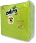  ZEBRA салфетки, Gold, Зелени, 33х33см, 2 пласта, 45 броя