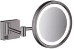 Hansgrohe Oglinda cosmetica 3X, iluminare LED , antracit satinat (brushed black crom), Hansgrohe AddStoris 41790340 41790340 (41790340)