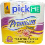  PICK ME тоалетна хартия, Premium, Ароматизирана, Праскова, 4 броя х 85гр