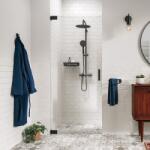 Sealskin Pure zuhanyajtók 80 cm dönthető fekete matt/átlátszó üveg PU140806195100 (PU140806195100)