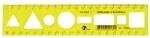 Optima Sablon vonalzó OPTIMA fluor 20cm (53035) - tonerpiac