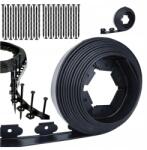 Realne Ceny Kerti Gyepszegély Szett 60x50x10m 30 db-os Horgony Fekete (RC-K-1020)