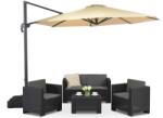 Garden Point Umbrelă de grădină bej Pisa 3.5m Garden Point (GAP477)