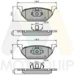 MOTAQUIP Set placute frana MOTAQUIP LVXL1299 (LVXL1299)