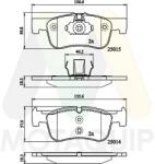 MOTAQUIP Set placute frana MOTAQUIP LVXL1728 (LVXL1728)
