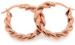 Heratis Forever Fényes csavart karika fülbevaló rosé aranyból 2 cm, 14K IZ28873R