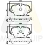 MOTAQUIP Set placute frana MOTAQUIP LVXL1835 (LVXL1835)