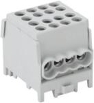Tracon Electric Főáramköri leágazó kapocs, sínre szerelhető, szürke 2.5-25mm2, max. 1000VAC/DC, max. 101A (FLECU-25-16-4)