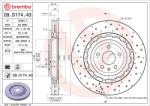 BREMBO féktárcsa BREMBO 09. D174.43 for AUDI (09.D174.43)