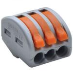Tracon Electric Csavar nélküli vezetékösszekötő, nyitható 0, 75-4mm2, 32A, 400VAC 3P (OVO2_5-3)