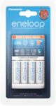 Panasonic Eneloop Pro Akkutöltő (gyorstöltő) + 4db 1900mAh AA (120min) (K-KJ55MCC40E)