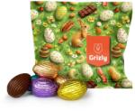 GRIZLY Töltött tejcsokoládé tojás 100 g (Gčmp100)