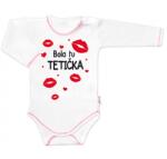 Baby Nellys Hosszú ujjú body vicces szöveggel Baby Nellys, Volt egy néni Velikost koj. oblečení: 86 (12-18m)