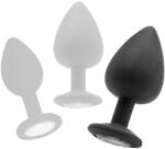  Plug Diamond Extra Large - Fekete, 8 x 4.4 cm - Prémium Intim Játék Szórakozásra - vital-max