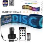  LED Matrix Panel ► Гъвкав Програмируем цветен LED екран, Дистанционно управление чрез Bluetooth с приложение, IP65, 20W, 5V 192x1330 mm 16 х 144 pxl (1077)