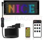  LED Matrix Panel ► Гъвкав Водоустойчив Програмируем Екран за Автомобили IP65 20 х 64 pxl 10 x 35 см (0972)