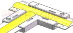  T - Конектор Прозрачен за LED Лента 8мм 5А max (1436)