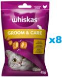 Whiskas Healthy Shine 8x45 g recompense cu pui pentru pisica