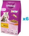 Whiskas Junior 6x1, 4 kg hrana uscata completa pentru pisoi cu pui delicios
