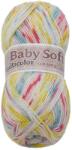 Jan Rejda Baby soft multicolor 100 g - 606 fehér, sárga, türkiz, rózsaszín (6860)