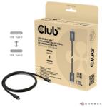 Club 3D Kábel - CAC-1570 (USB4 Type-C, 240W PD, 80Gbps, 8K240Hz, 4K540Hz, bidirectional, 1, 2m, fehér) (CAC-1570)