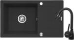 Pyramis Korfu mosogató csapteleppel fekete/fekete 070060901BN (070060901BN)