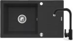Pyramis Korfu mosogató csapteleppel fekete/fekete 070060901SN (070060901SN)
