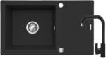 Pyramis Korfu mosogató csapteleppel fekete/fekete 070167301SN (070167301SN)