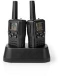 Nedis WLTK1010BK Walkie-Talkie szett , 2 db , Hatótáv: 10 km , 8 csatorna , PTT , VOX , Üzemidő: 6 óra , Töltőállomás (WLTK1010BK) - szakker