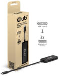 Club 3D USB Hub - CSV-1553 (3.2 USB-C with DP Alt-Mode to 3xDisplayPort, 4k60Hz)