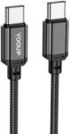 YOOUP L07 Usb Type-c / Type-c Kábel 60w 1 Méter Fekete
