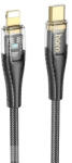 hoco. U121 Gold Pd Usb Type-c / Lightning Kábel Pd 27w 1.2 Méter Fekete