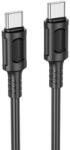 BOROFONE Bx111 Feliz Usb Type-c / Type-c 60w Kábel 1 Méter Fekete