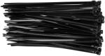 TOPEX Kábelkötegelő, gyorskötöző, 4, 8mm x 200mm, fekete, 75db (44E978)