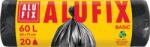 Alufix Szemeteszsák, 60 l, 20 db, 60x71 cm, 10 , ALUFIX Economy , fekete (XMS6020ECONNEW) - kellekanyagonline