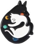 Maria King Yin yang kutyás-cicás kitűző (WK22)