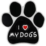 Maria King I love my dogs - Szeretem a kutyáimat' tappancs kitűző (WK330)