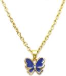 Maria King Kék pillangós gyerek nyaklánc medállal, arany színű (STM-396-l-gy)