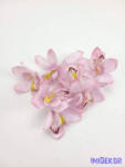  Orchidea selyemvirág fej 9 cm - Halvány mályva