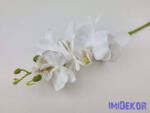  Orchidea 7 fejes ág 62cm - Fehér