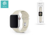 DEVIA Apple Watch lyukacsos sport szíj - Devia Deluxe Series Sport Band - 38/40/41 mm - stone