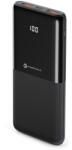 Forcell Power Bank, 10000mAh, 2xUSB / Type-C, fekete, QC / PD támogatás, 20W, LED lámpa, Forcell F-Energy P10k1