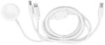  3in1 iPhone 8pin + Type-C + Apple iwatch mágneses töltőkábel Type-C csatlakozóval