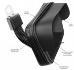  Univerzális motor kormányra szerelhető napellenzős fekete telefon tartó (4, 8"-5, 5")