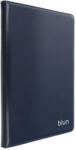 Blun Univerzális 10"-10.5" tablet könyvtok, ECO bőr borítás / mikroszálas belső, sötétkék, Blun