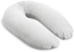 Doomoo Perna mare pentru gravide si bebelusi 3 in 1 Buddy, bumbac organic, Light Grey, Doomoo